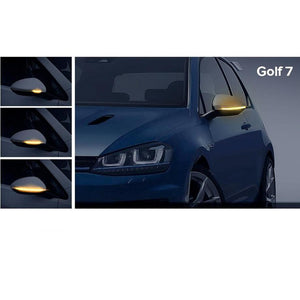 VW Golf 7 Side Mirror Smoked LED Sequential Indicator Light maxmotorsports