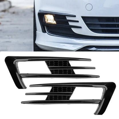 VW Golf 7 TSI Gloss Black Fog Light Covers Max Motorsport