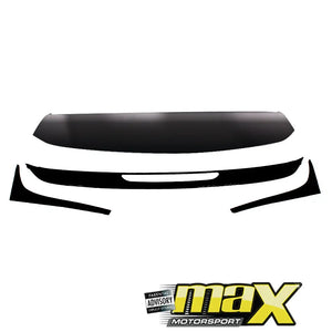 VW Golf 7 TSI Gloss Black Plastic Roof Spoiler With Extensions maxmotorsports