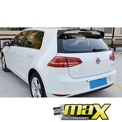 VW Golf 7 TSI Oettinger Style Gloss Black Plastic Roof Spoiler maxmotorsports