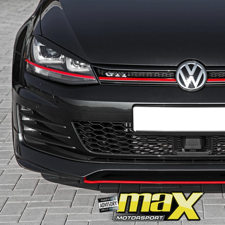 VW Golf MK7 ABT Style Gloss Black Plastic Eyelids maxmotorsports