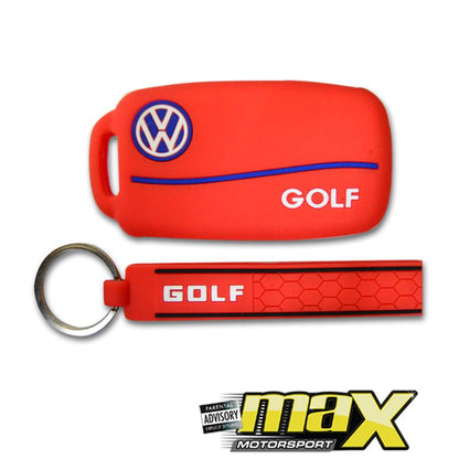 VW Golf Silicone Key Cover With Rubber Key Ring maxmotorsports