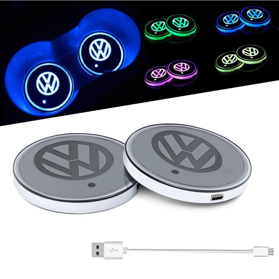 VW LED Cup Coaster - 7 Colours Max Motorsport