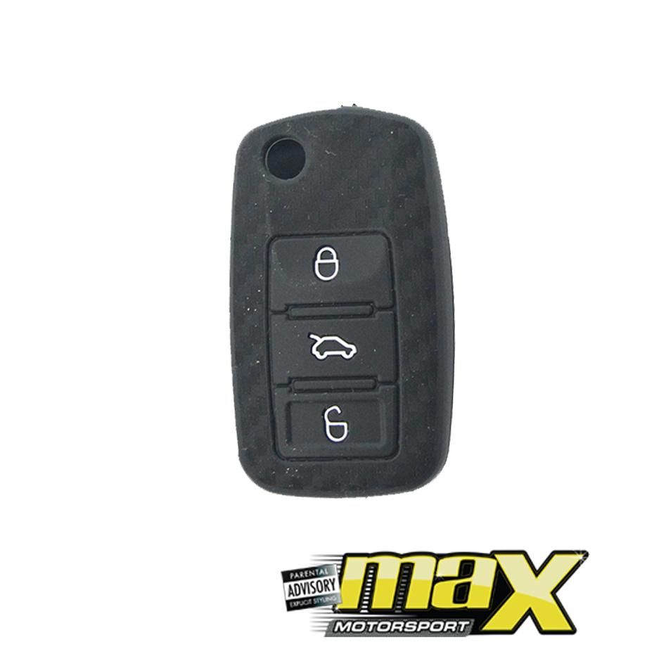 VW Polo / Golf 4/5/6 Soft Carbon Silicone Key Cover maxmotorsports
