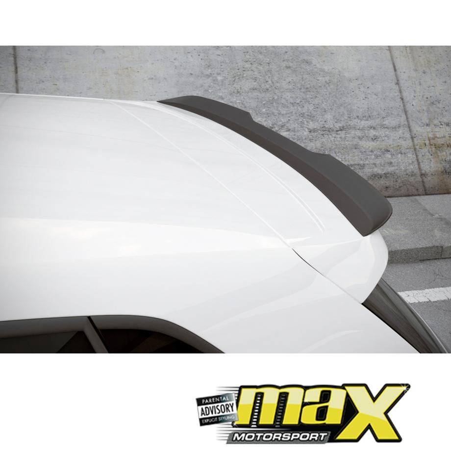 VW Polo 6 Maxton Style Gloss Black Roof Spoiler Extension Max Motorsport