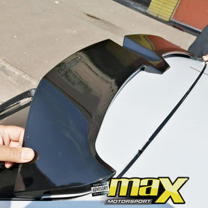 VW Polo 6 Oettinger Style Gloss Black Plastic Roof Spoiler maxmotorsports