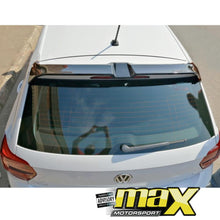 Load image into Gallery viewer, VW Polo 6 Oettinger Style Gloss Black Plastic Roof Spoiler maxmotorsports
