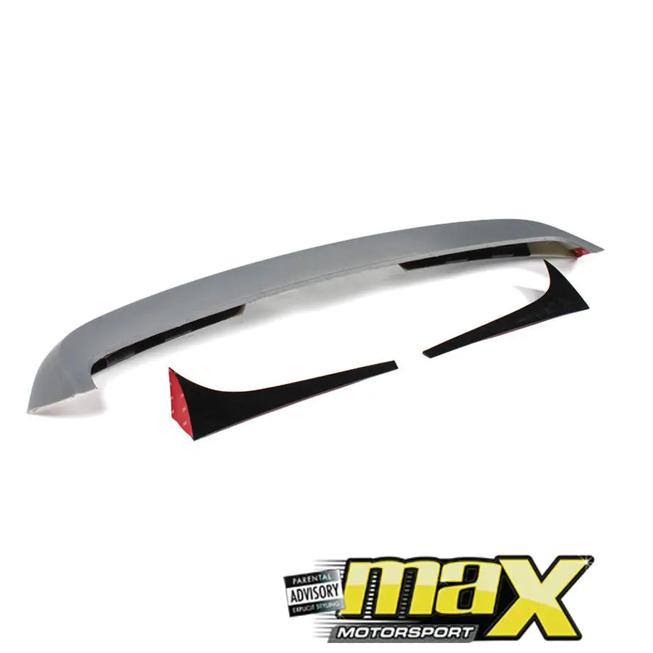 VW Polo 6 Plastic Roof Spoiler With Extensions maxmotorsports