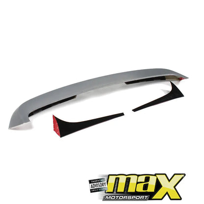 VW Polo 6 Plastic Roof Spoiler With Extensions maxmotorsports