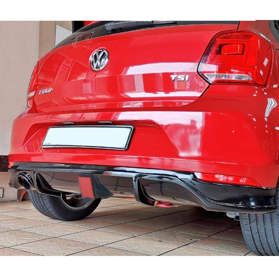 VW Polo 6 TSI F1 Style Fiberglass Diffuser (15-19) Max Motorsport