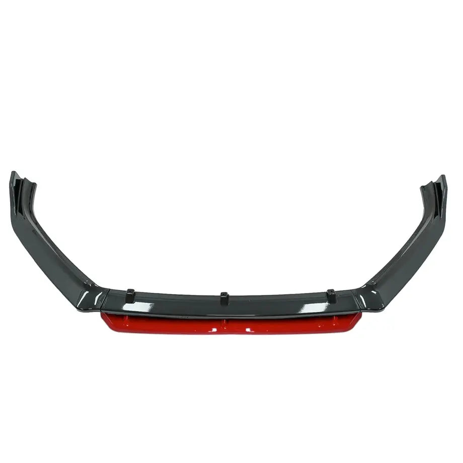 VW Polo 6 TSI Gloss Black 4-Piece Front Lip Spoiler maxmotorsports