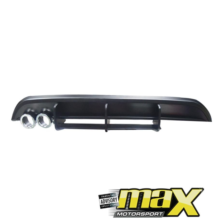 VW Polo 6 TSI Maxton 3-Piece Rear Diffuser with Exhaust Pipe Outlet Max Motorsport