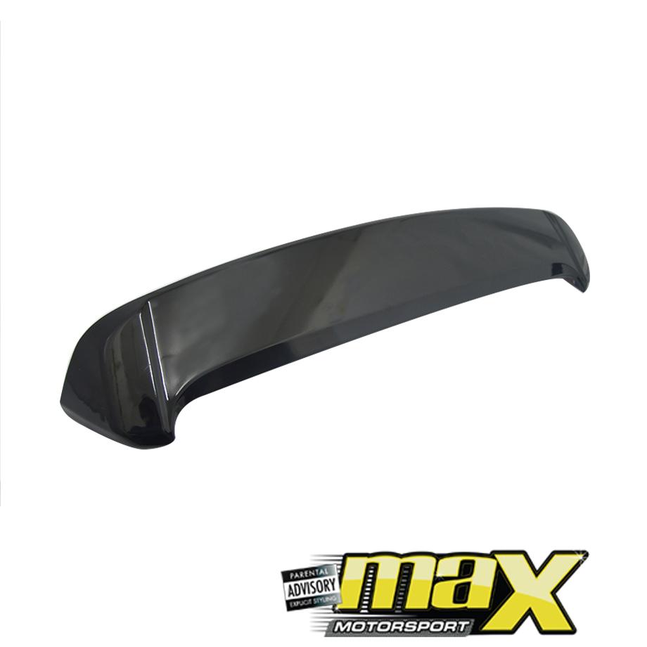 VW Polo 6 (10-On) Gloss Black Plastic Roof Spoiler maxmotorsports