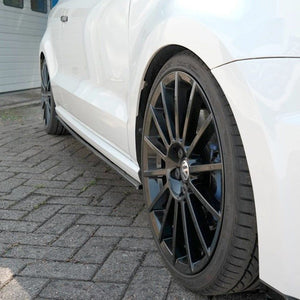 VW Polo 6C GTI OEM Style Gloss Black Side Skirts Max Motorsport