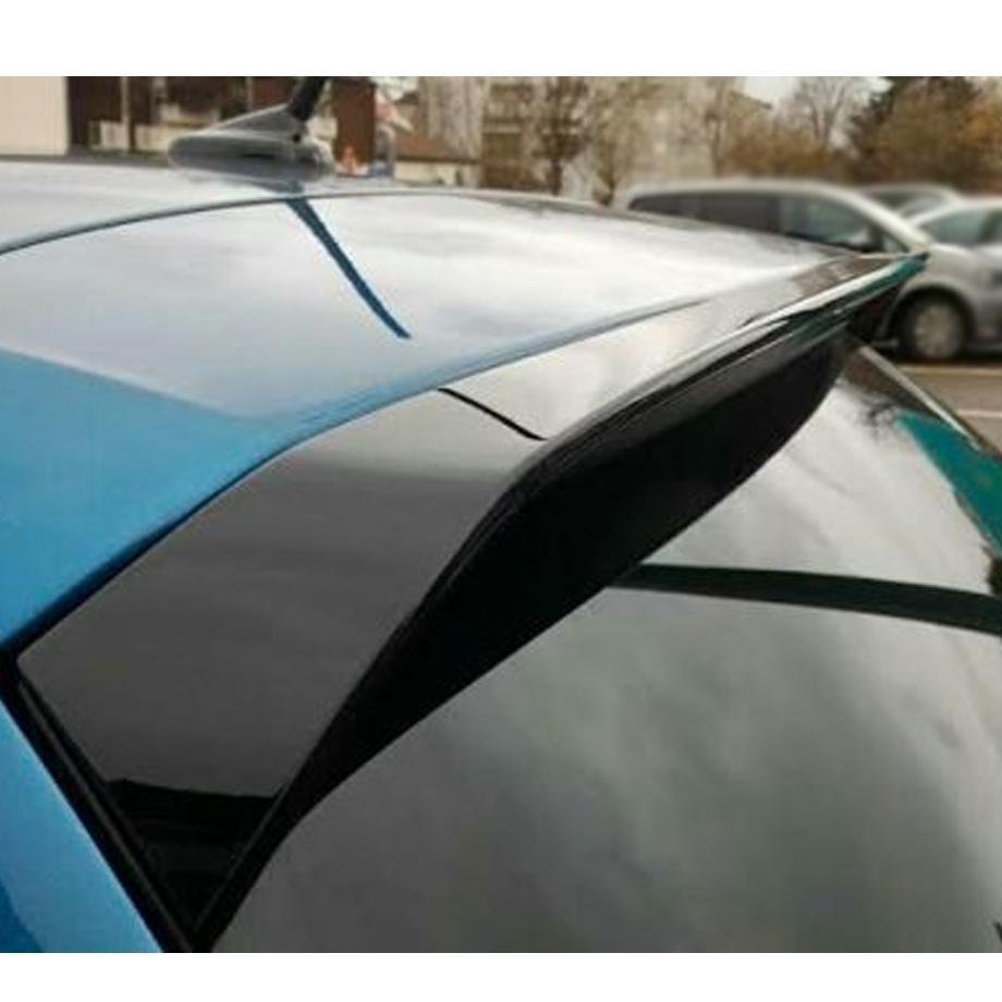 VW Polo 6C GTI Style Gloss Black Roof Spoiler Extension Max Motorsport