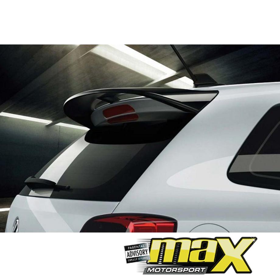 VW Polo 6R WRC Style Gloss Black Plastic Roof Spoiler Max Motorsport