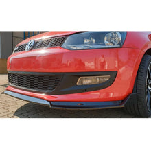 Load image into Gallery viewer, VW Polo 6R (10-14) A4 Style Gloss Black 3-Piece Front Spoiler maxmotorsports
