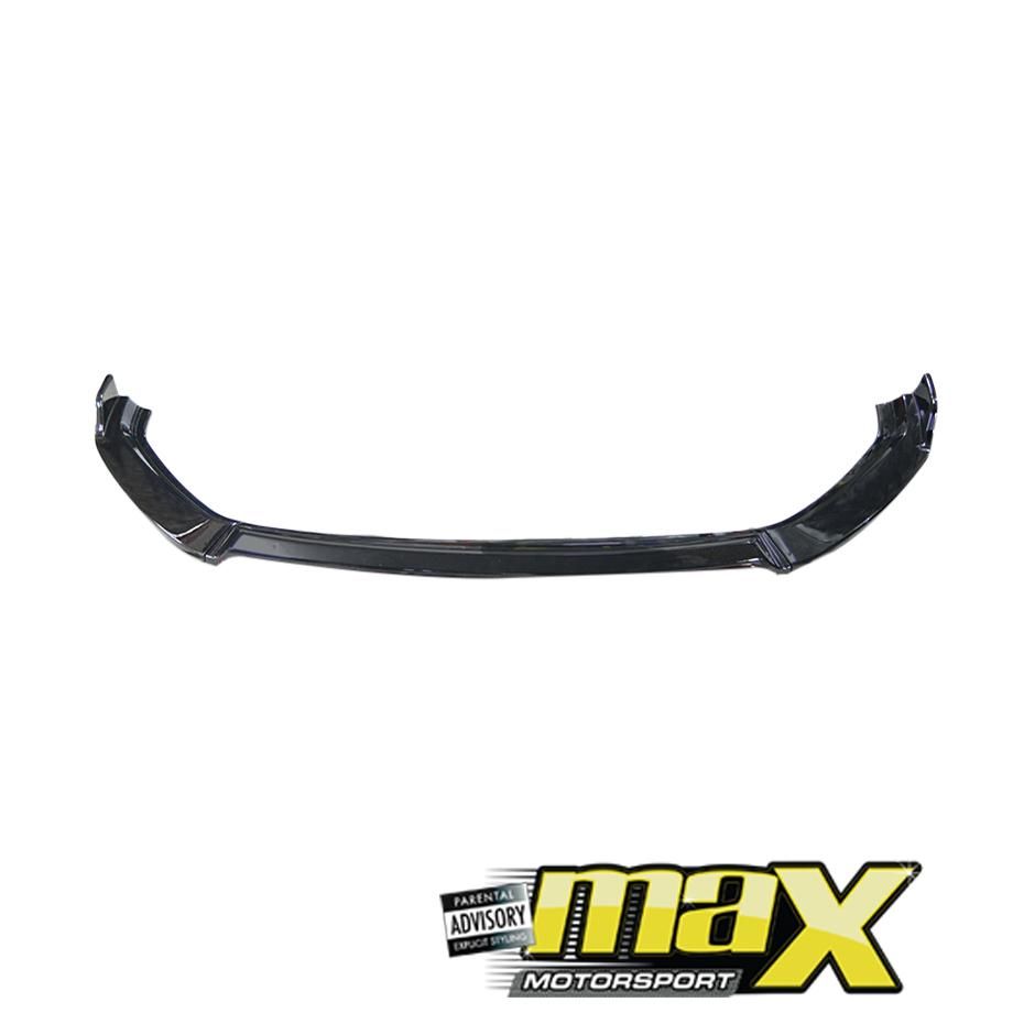 VW Polo 8 AW (19-On) Gloss Black 3-Piece Front Spoiler maxmotorsports
