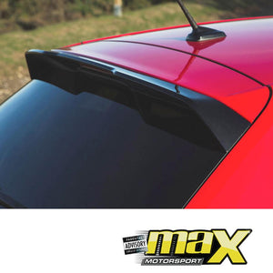 VW Polo 8 AW (19-On) R-Line Style Roof Spoiler Gloss Black maxmotorsports