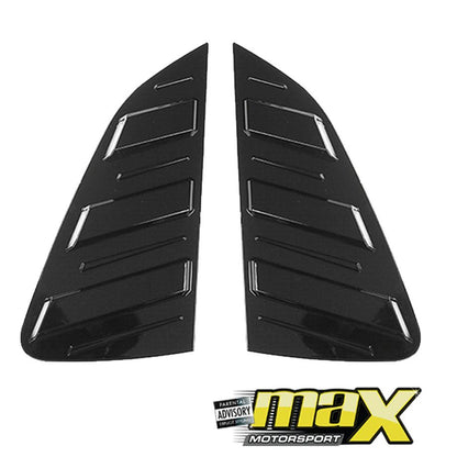 VW Polo 8AW Gloss Black Plastic Side Window Louver Max Motorsport