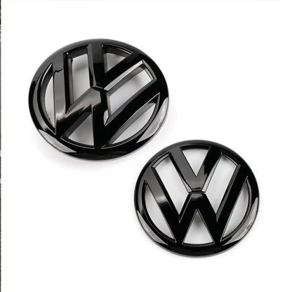 VW Polo 8AW (19-On) Carbon Look Stick On Emblem Badge (Pair) maxmotorsports