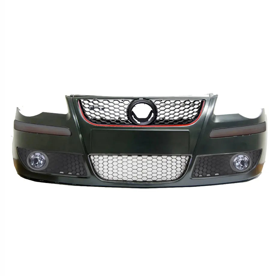 VW Polo 9n3 (05-09) GTI Style Plastic Front Bumper With Fogs maxmotorsports