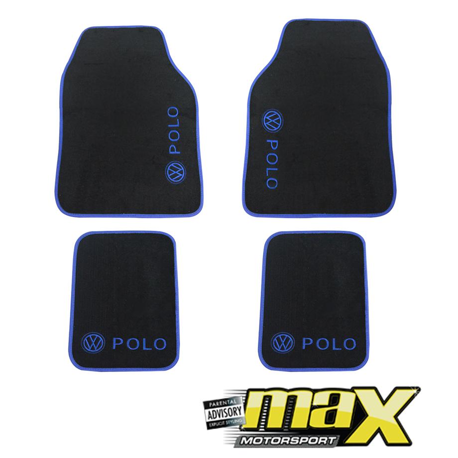 Suitable To Fit VW Polo Car Mats (Blue) Max Motorsport