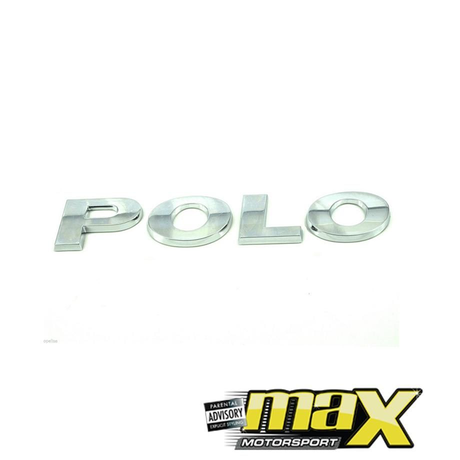 VW Polo Chrome Lettering Badge Max Motorsport
