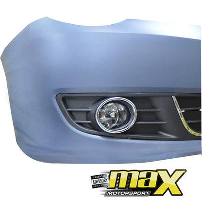 VW Polo Vivo Plastic Upgrade Front Bumper With Fogs (10-17) maxmotorsports