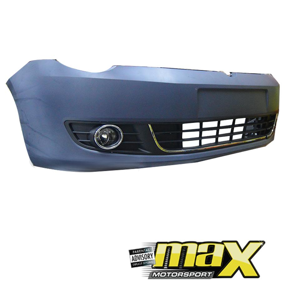 VW Polo Vivo Plastic Upgrade Front Bumper With Fogs (10-17) maxmotorsports