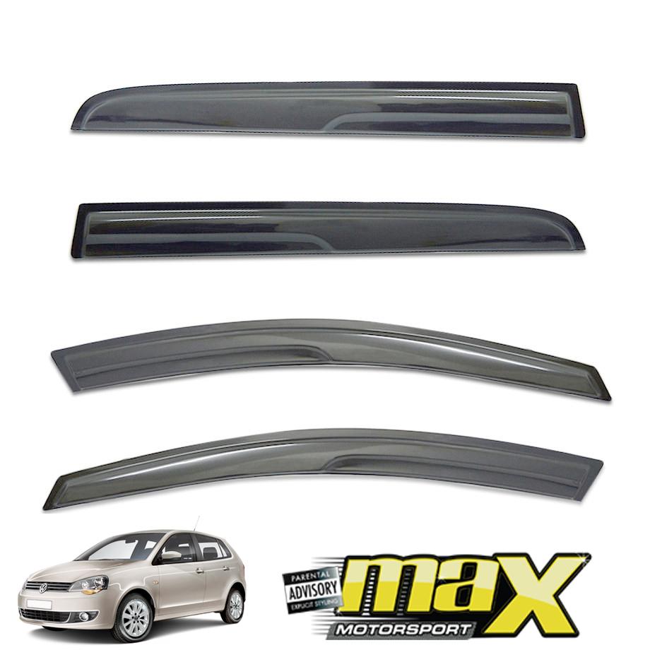 VW Polo Vivo (10-17) Black Windshield (4-Piece) maxmotorsports