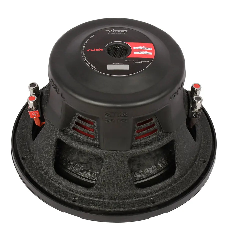 Vibe 10 Inch SLICK10D2-V0 Subwoofer 1500 Watts Max Motorsport