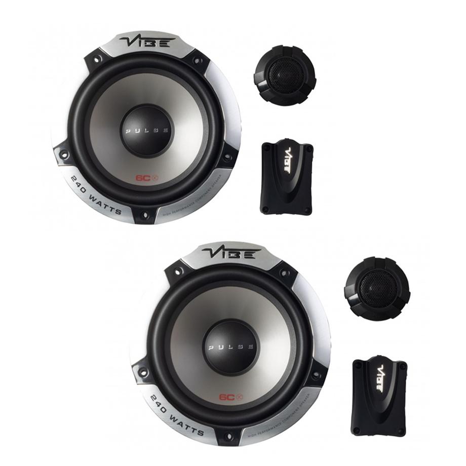 Vibe Pulse 6.5" 2-Way Component Speaker 240W maxmotorsports