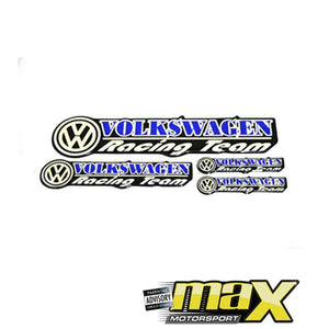 Volkswagen 4-Piece Bubble Badge Sticker Kit maxmotorsports