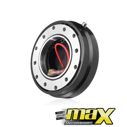 Universal Quick Release Steering Wheel Hub Kit (Black)