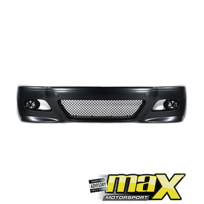 BM E46 3-Series 4Dr (99-05) M3 Style Plastic Front Bumper