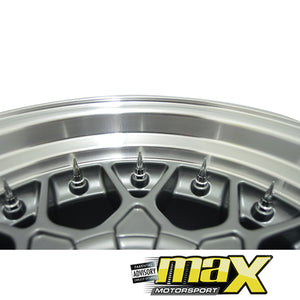 17 Inch Mag Wheel - BBS RS2 Wheel With Spikes (4x100/114.3 PCD)