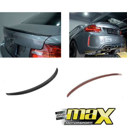 BM F87 M2 Carbon Fibre Performance Boot Spoiler