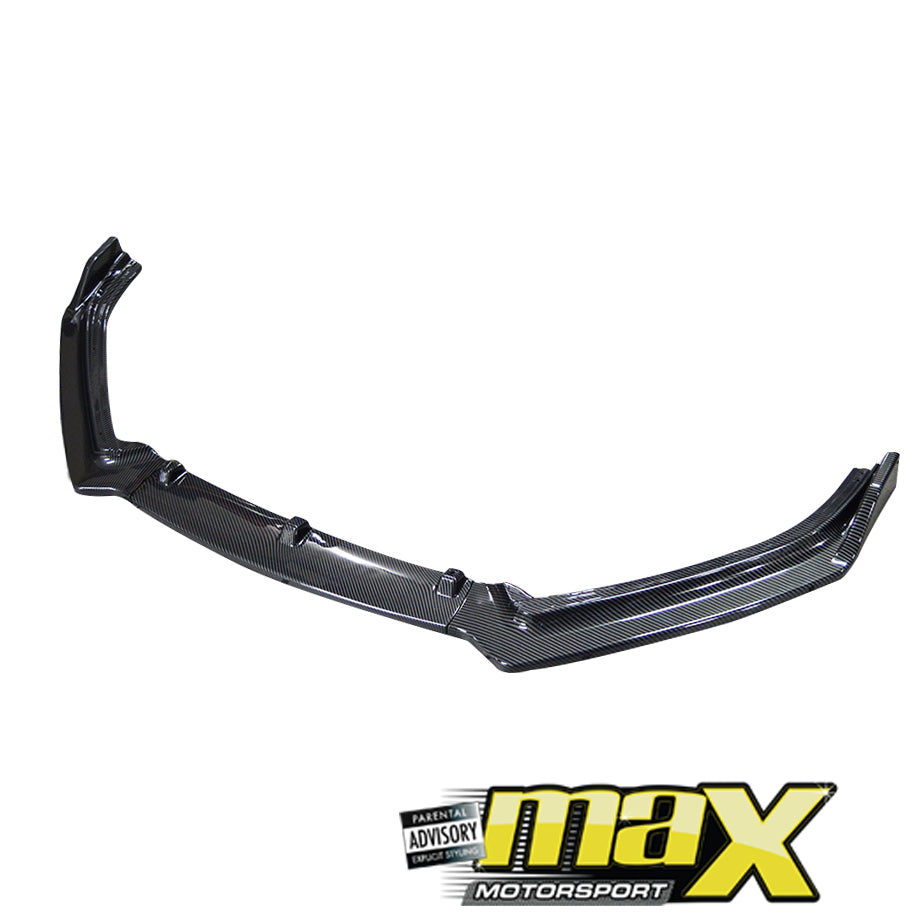 VW Polo 6 / Polo 7 Carbon Look 3-Piece Front Lip Spoiler