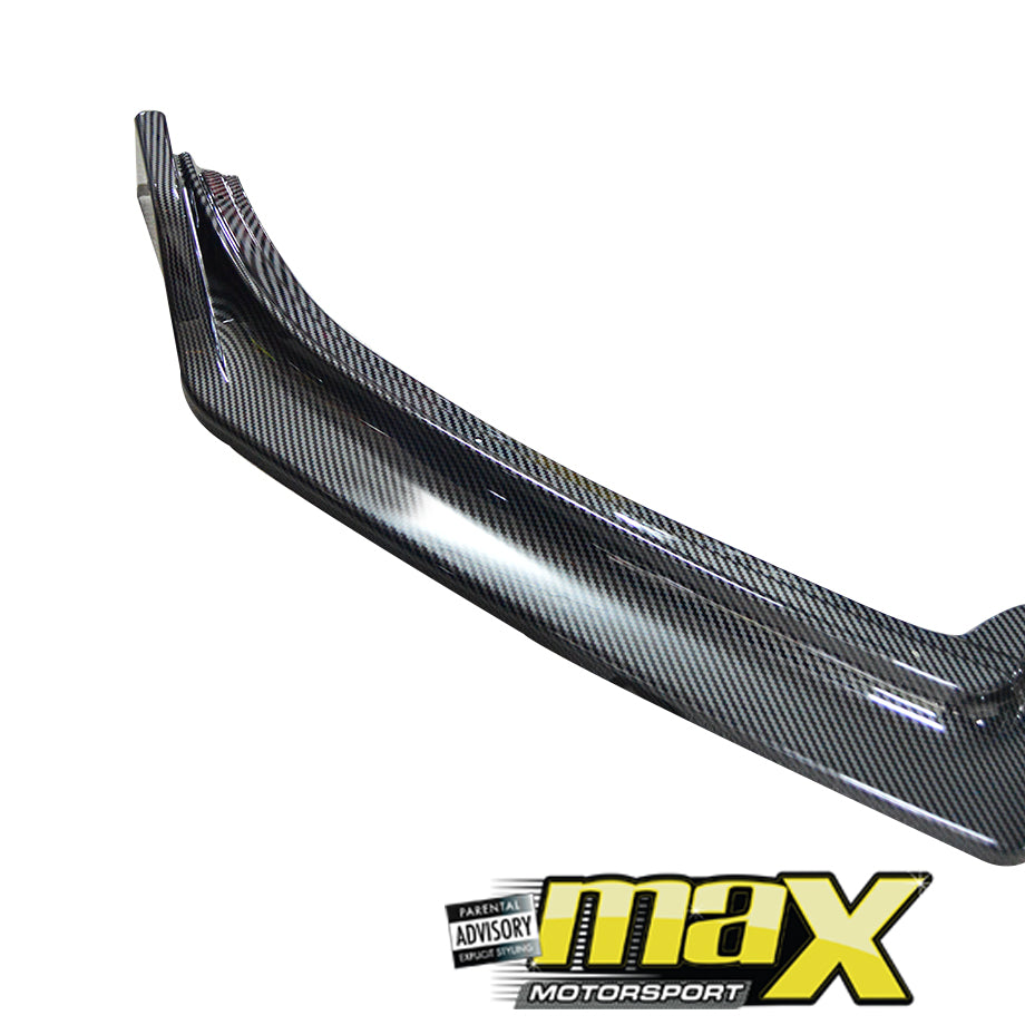 VW Polo 6 / Polo 7 Carbon Look 3-Piece Front Lip Spoiler