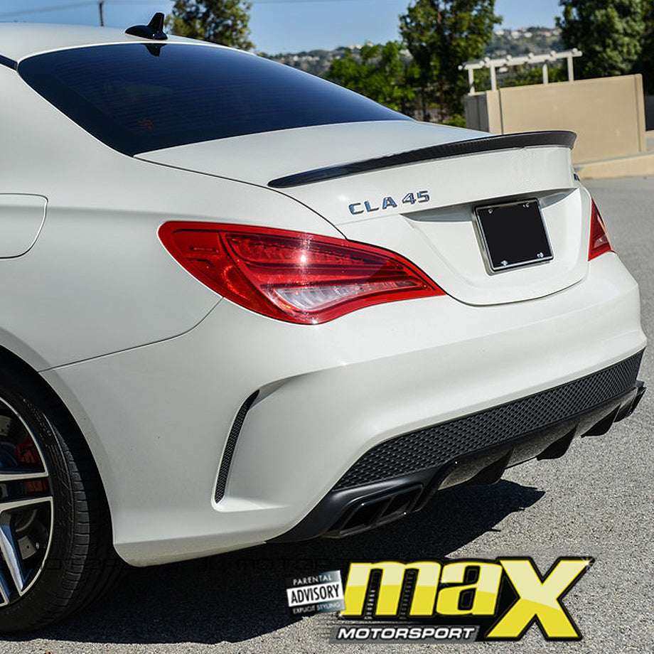 Merc CLA W117 (13-On) Carbon Fibre Performance Syle Boot Spoiler