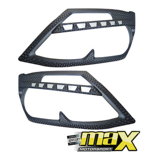 Isuzu D-Max Carbon Look Headlight Surrounds (2013-17)