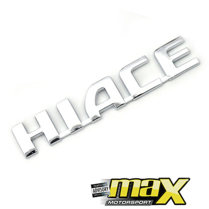 Hiace Chrome Badge