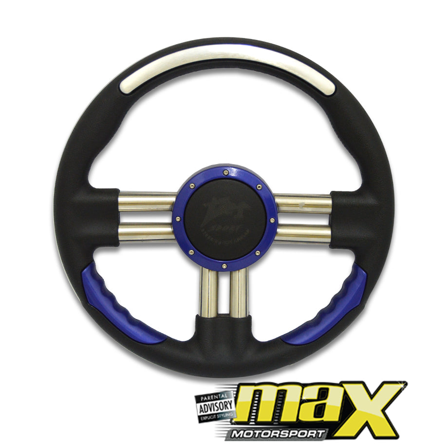 F1 Sports Style Steering Wheel (Blue)