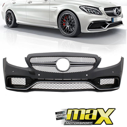 Merc W205 C63 Style Front Bumper Upgrade (14-18)