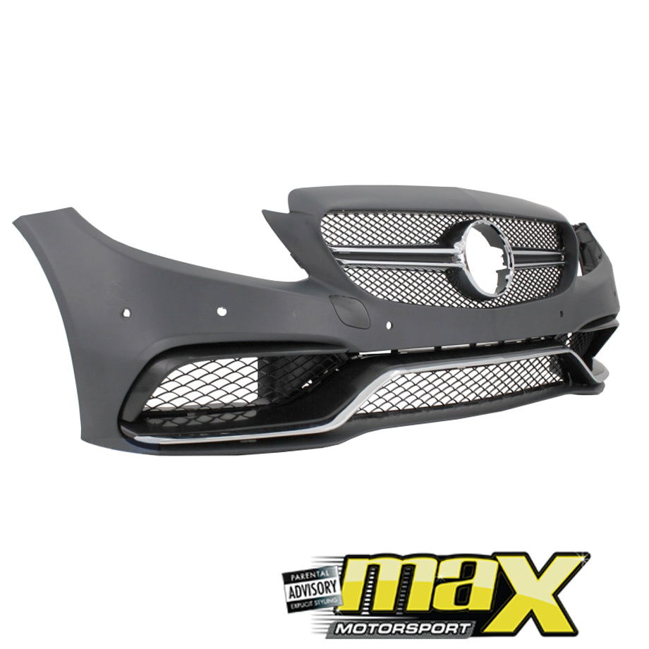 Merc W205 C63 Style Front Bumper Upgrade (14-18)