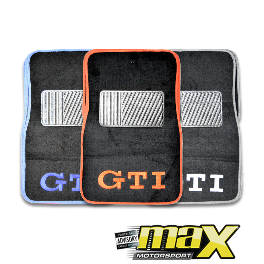 Racing Car Mats With GTI Logo