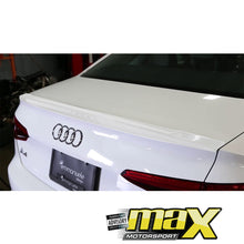 Load image into Gallery viewer, Audi A4 B9 Gloss White Sedan Boot Spoiler (17-On)
