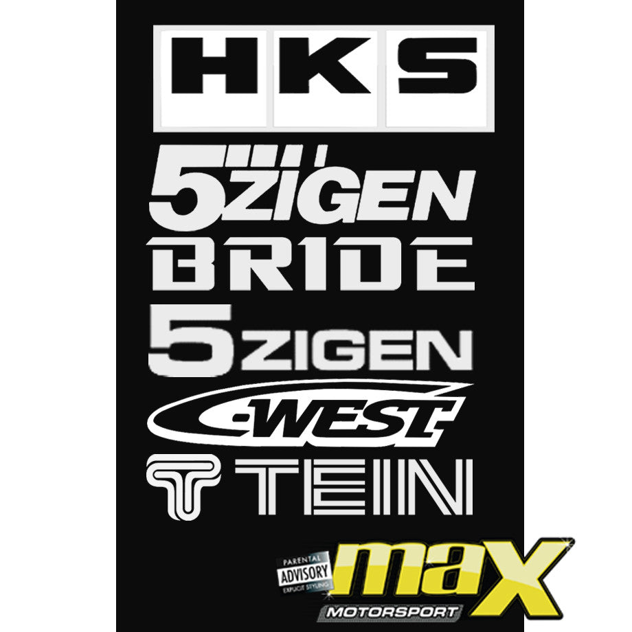 Universal 10-Piece JDM Racing Door Sticker Kit – Max Motorsport