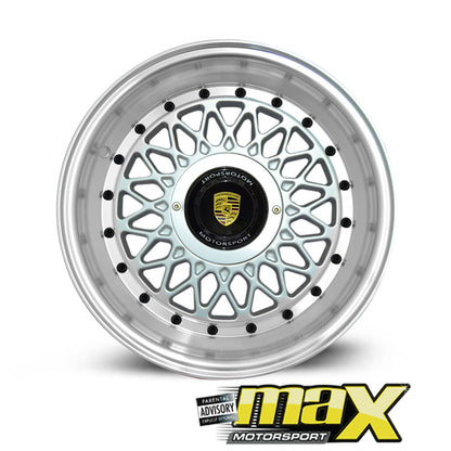 15 Inch Mag Wheel - MX355 Porsche Mesh Replica Wheel (4x100/114.3 PCD)